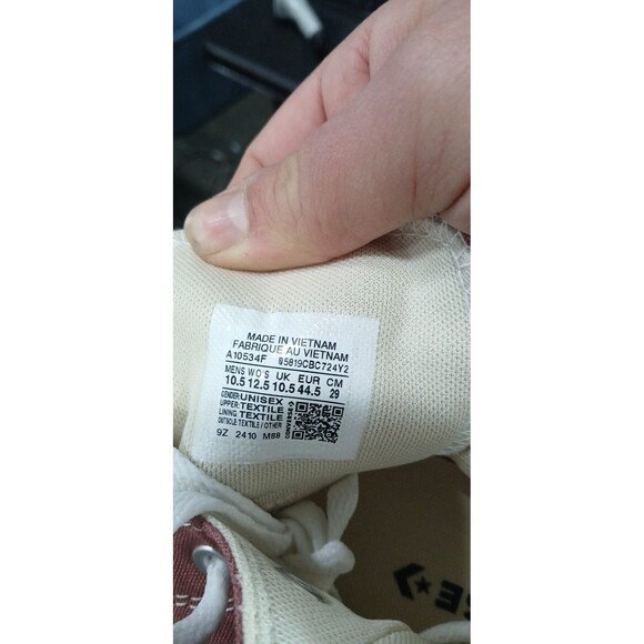 Converse Unisex Chuck Taylor All Star High Shoes Sneakers Size Men 10.5 / Wmn 12 - Picture 7 of 7